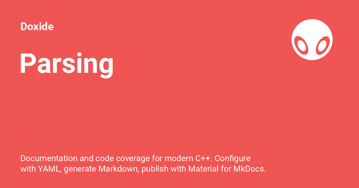 Parsing doxide